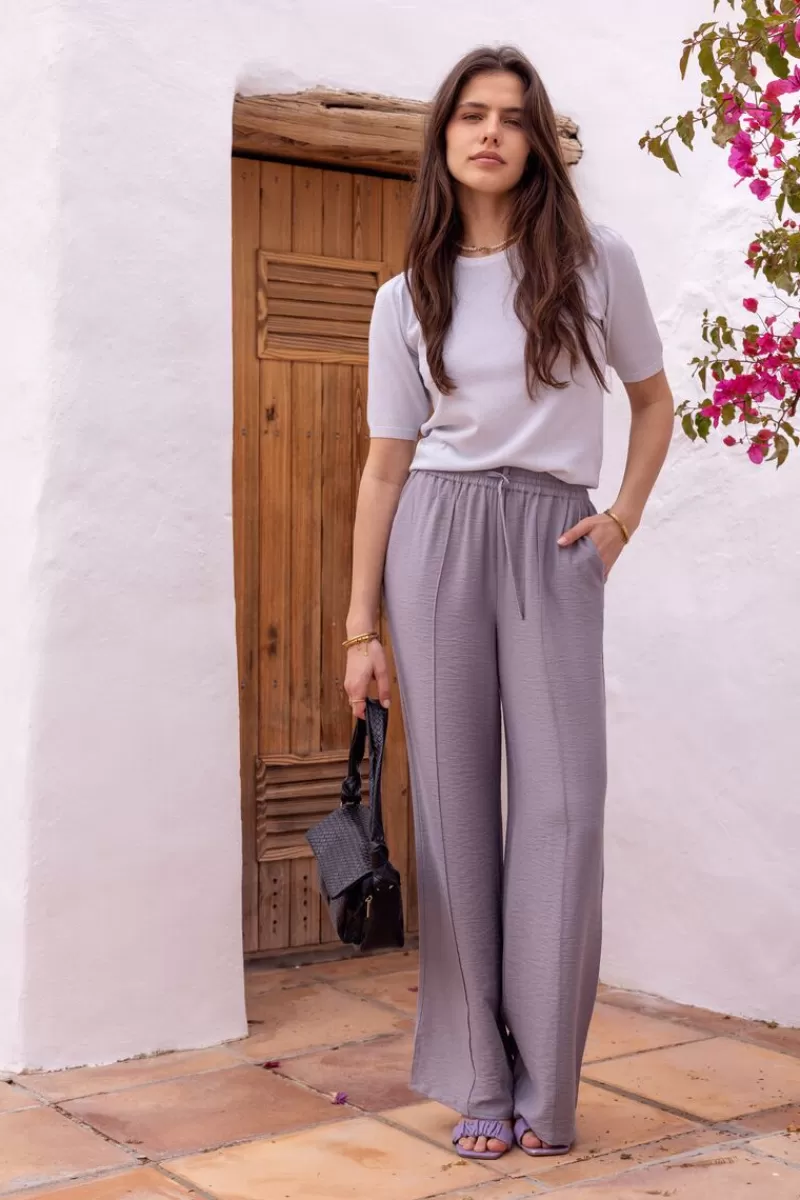 My Jewellery Pantalon Large Avec Ceinture élastique