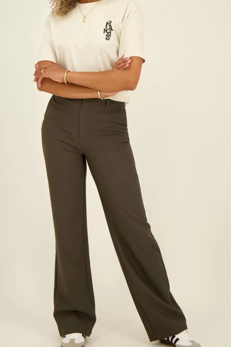 My Jewellery Pantalon Large Kaki