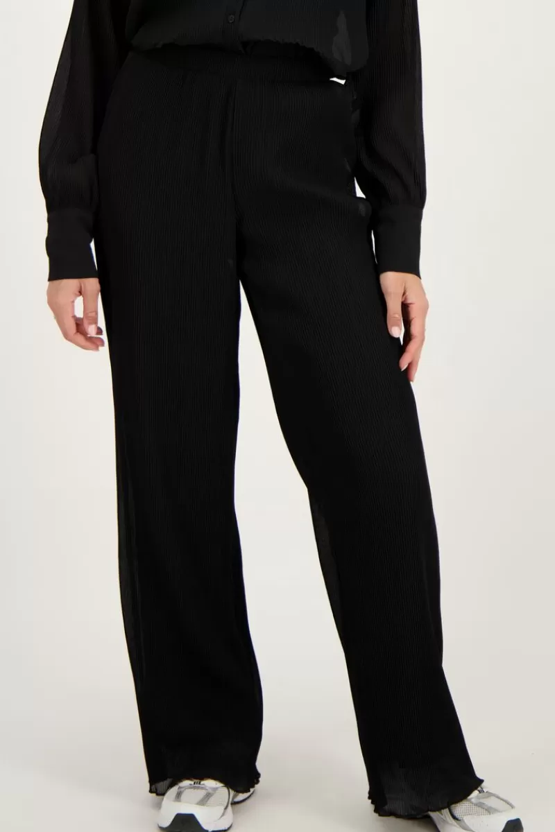 My Jewellery Pantalon Noir Plissé Ample