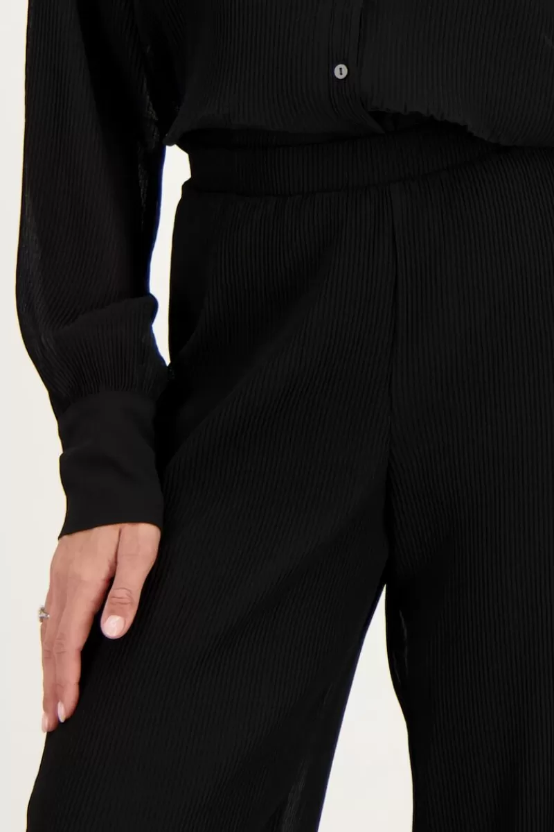 My Jewellery Pantalon Noir Plissé Ample
