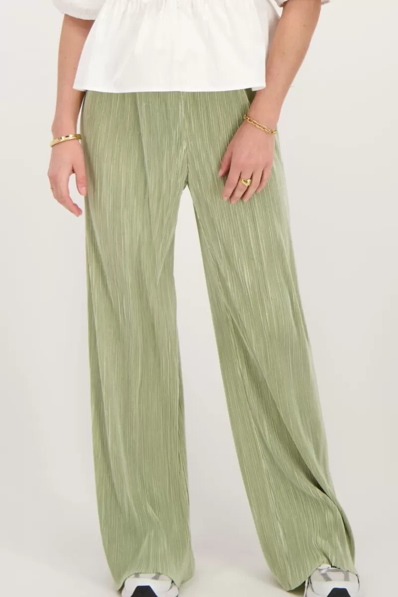 My Jewellery Pantalon Plissé Clair Avec Ceinture élastique