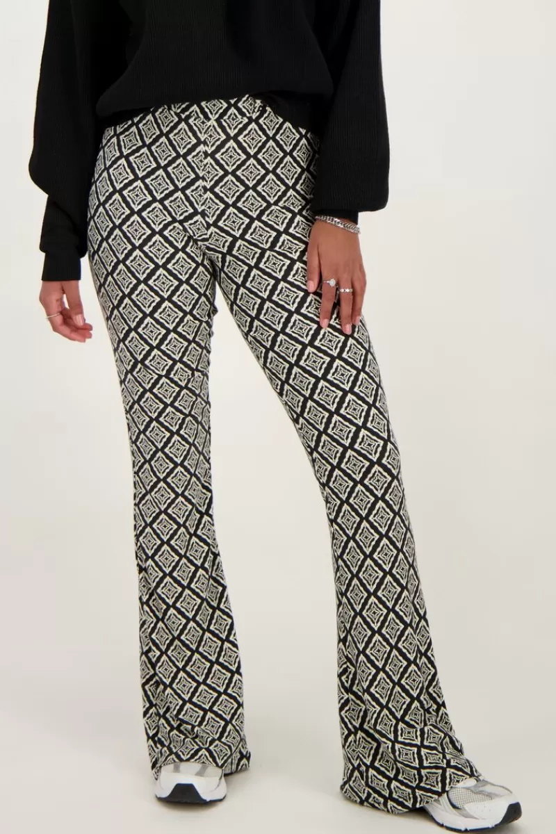 My Jewellery Pantalon évasé Avec Imprimé Aztèque