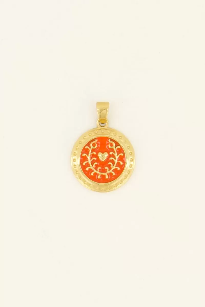 My Jewellery Pendentif Casa Fiore En Coeur Orange