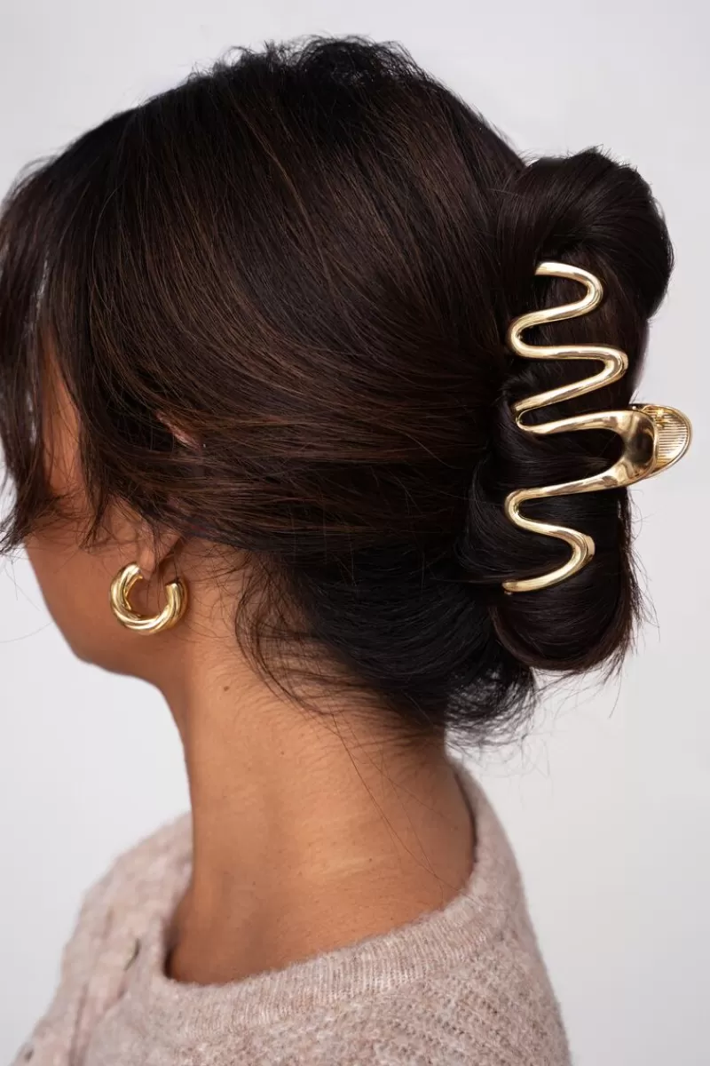 My Jewellery Pince à Cheveux Dorée Avec Torsade