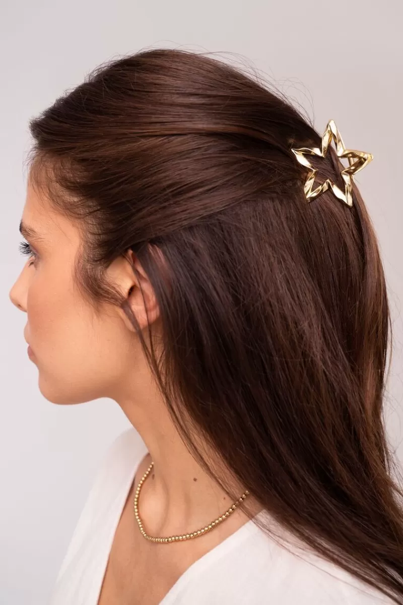 My Jewellery Pince à Cheveux étoile Dorée Torsadée
