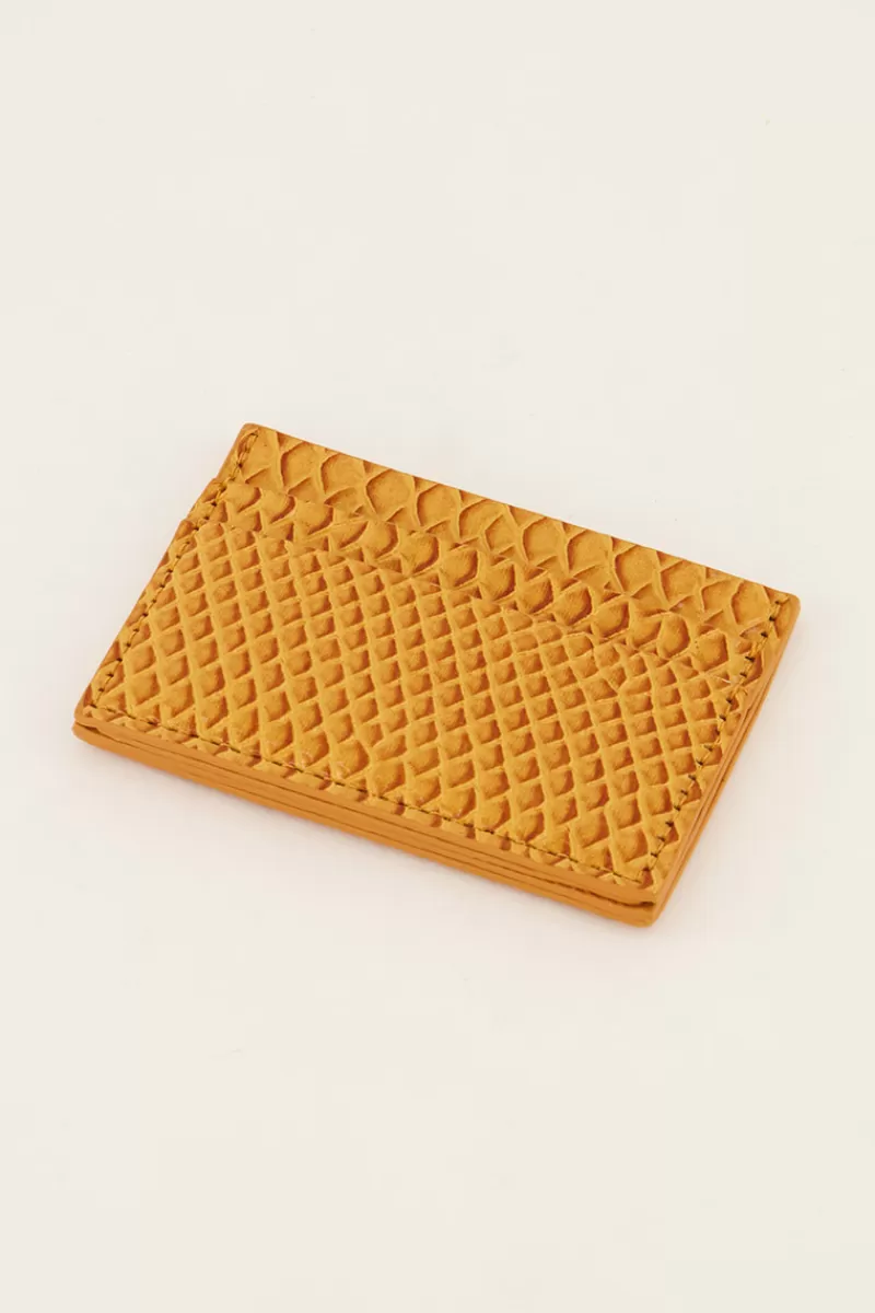 My Jewellery Porte-cartes Orange à Imprimé Croco
