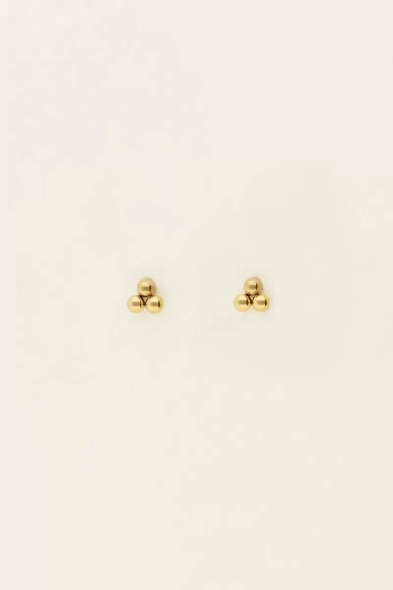 My Jewellery Puces D'oreilles à Trois Boules Universe
