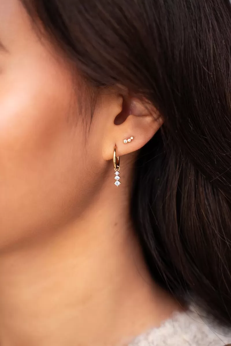 My Jewellery Puces D'oreilles Avec Cercles Argentés Universe