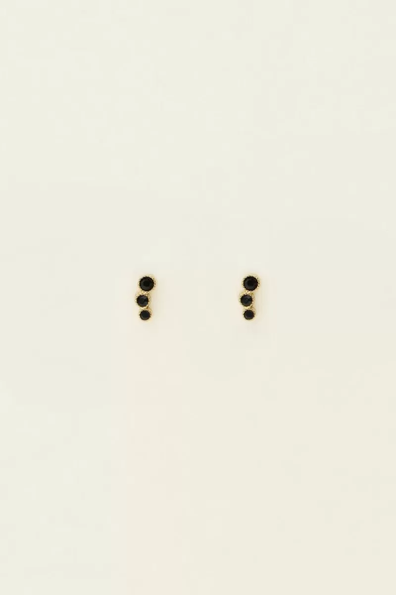 My Jewellery Puces D'oreilles Cercles Noirs Universe