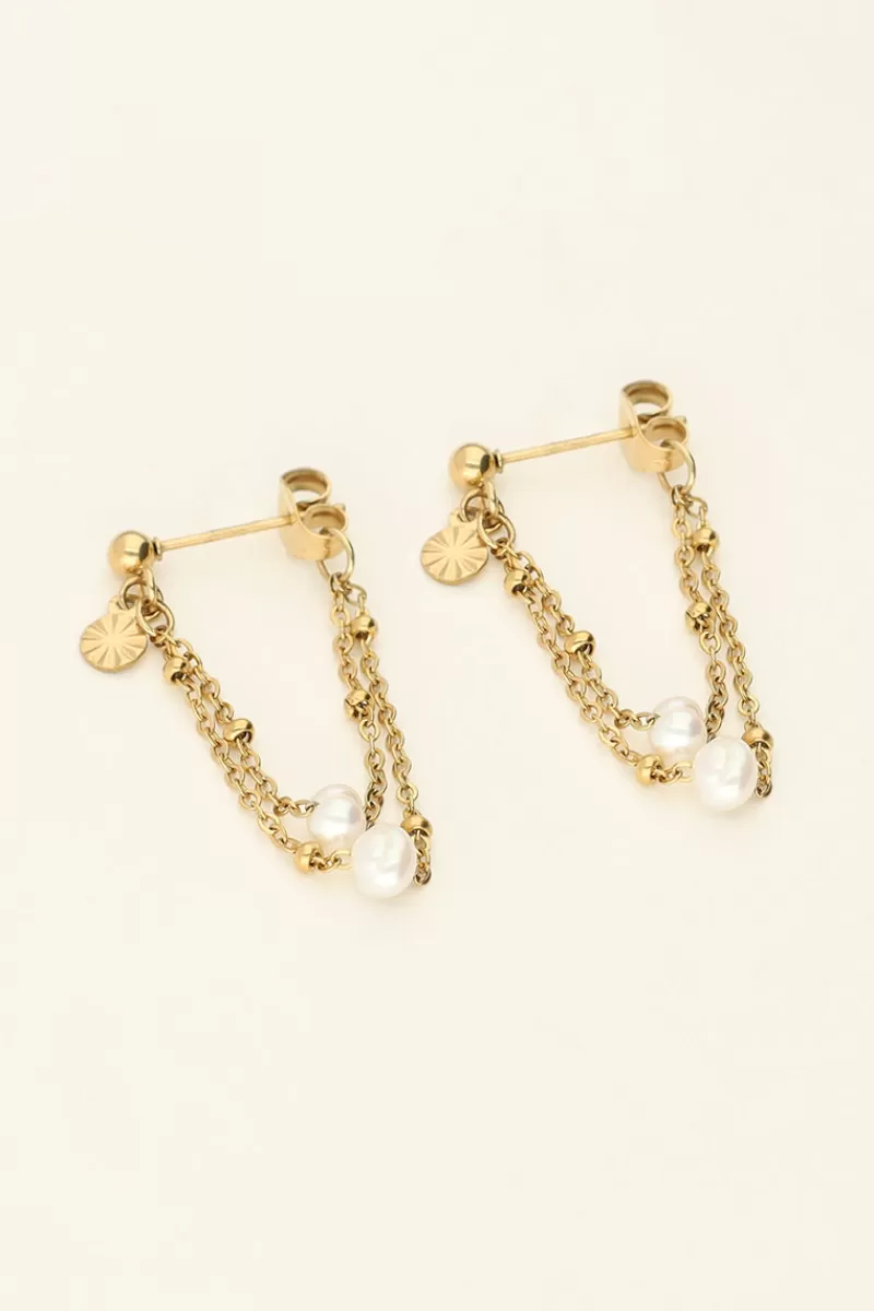 My Jewellery Puces D'oreilles Chaîne & Perles