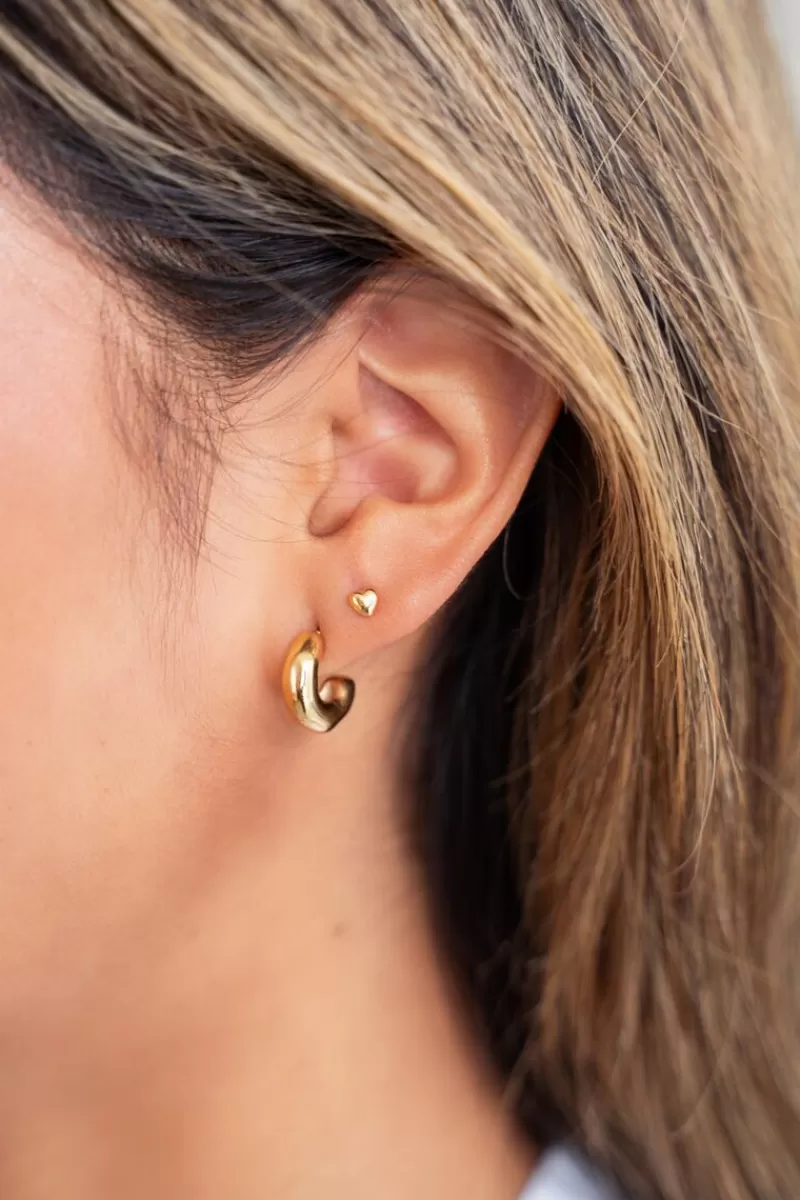 My Jewellery Puces D'oreilles Coeur