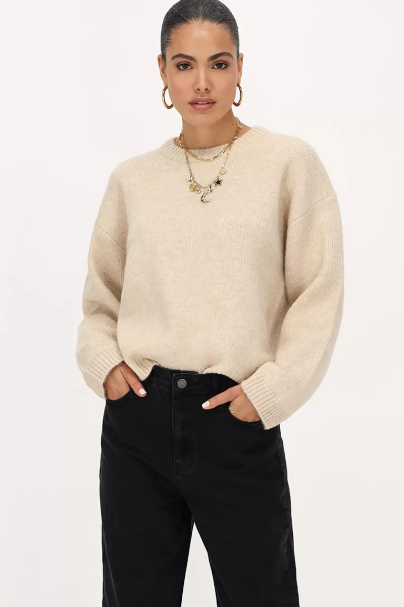 My Jewellery Pull Beige "Rue Des Rosiers"
