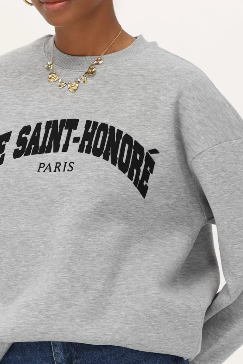 My Jewellery Pull Gris "Rue Saint-honoré"