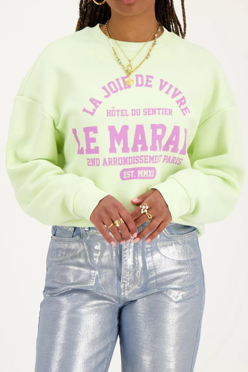 My Jewellery Pull Vert Clair ''Le Marais''