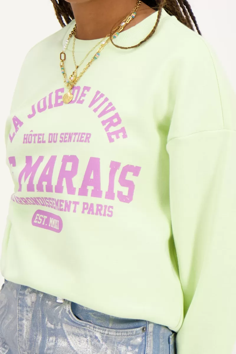 My Jewellery Pull Vert Clair ''Le Marais''
