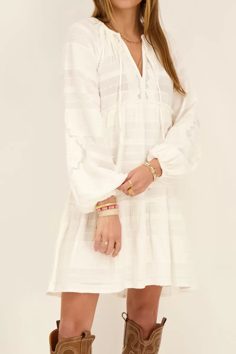 My Jewellery Robe Ample Blanche à Broderies