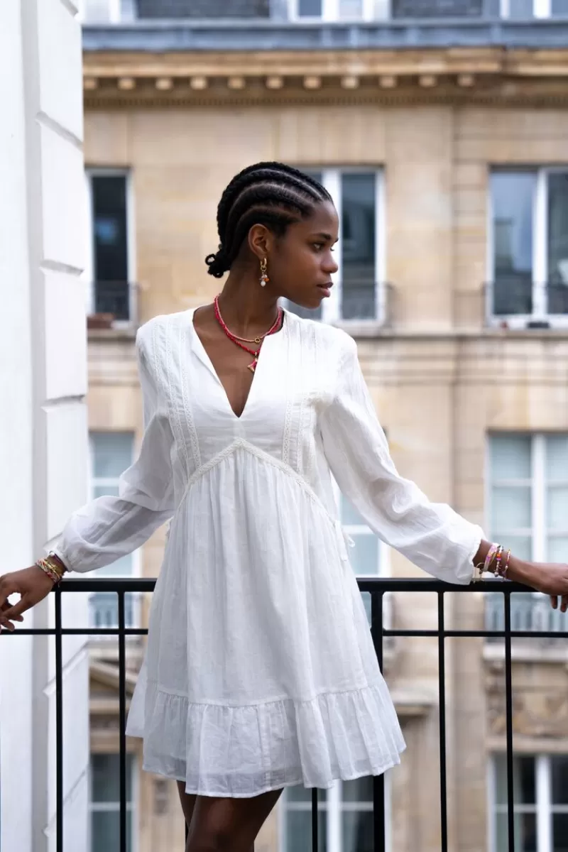 My Jewellery Robe he Avec Col En V Et Ruban Adhésif