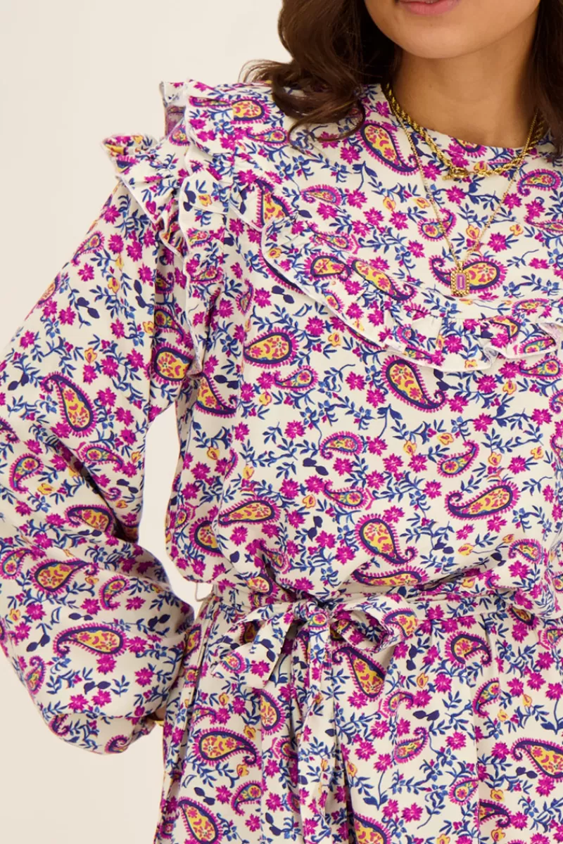 My Jewellery Robe Blanche Motif Cachemire