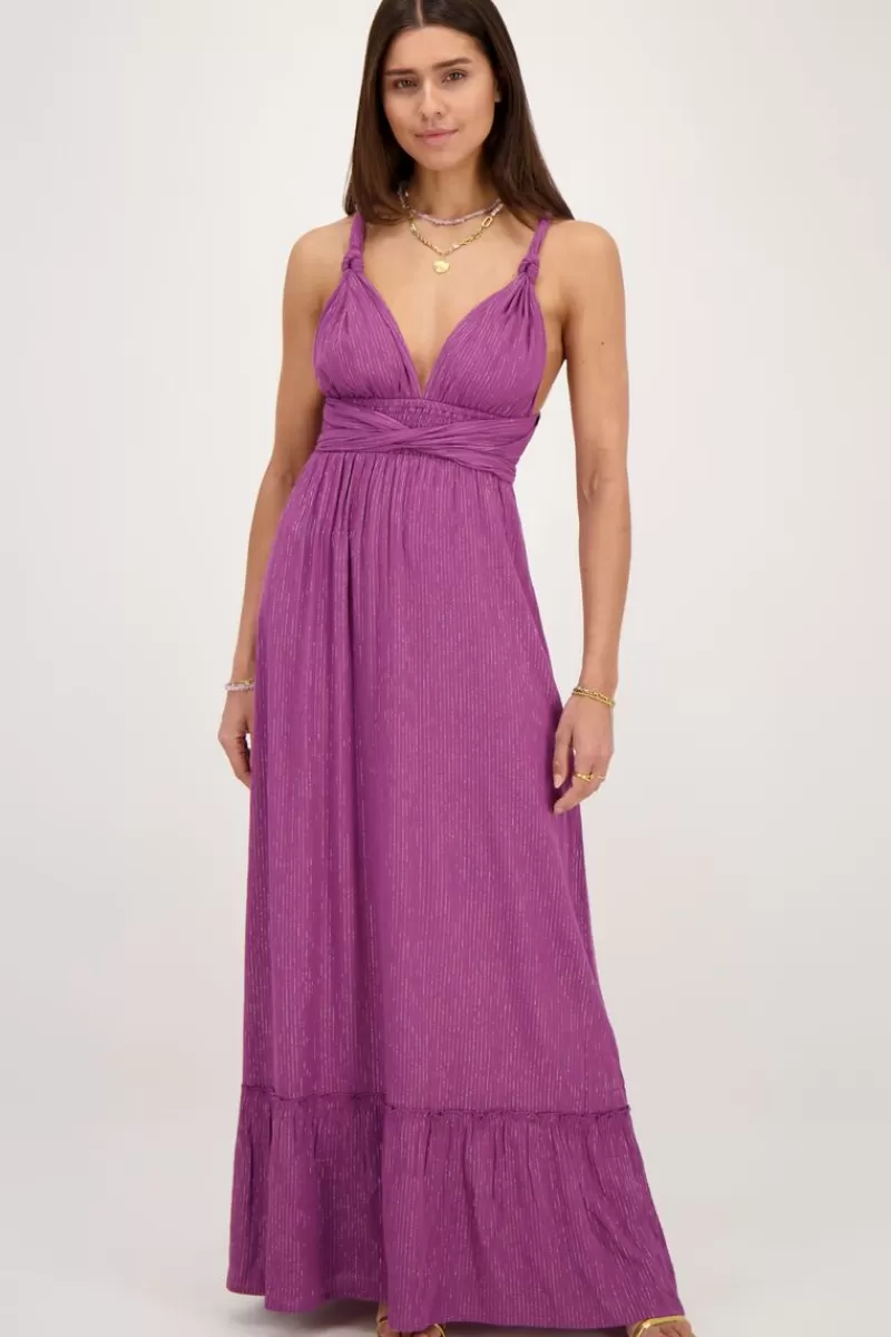 My Jewellery Robe Longue Violette En Lurex