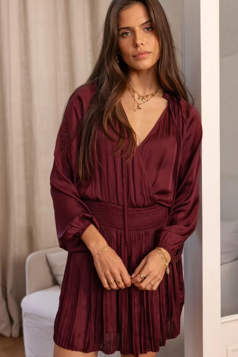My Jewellery Robe Plissée Aspect Satiné