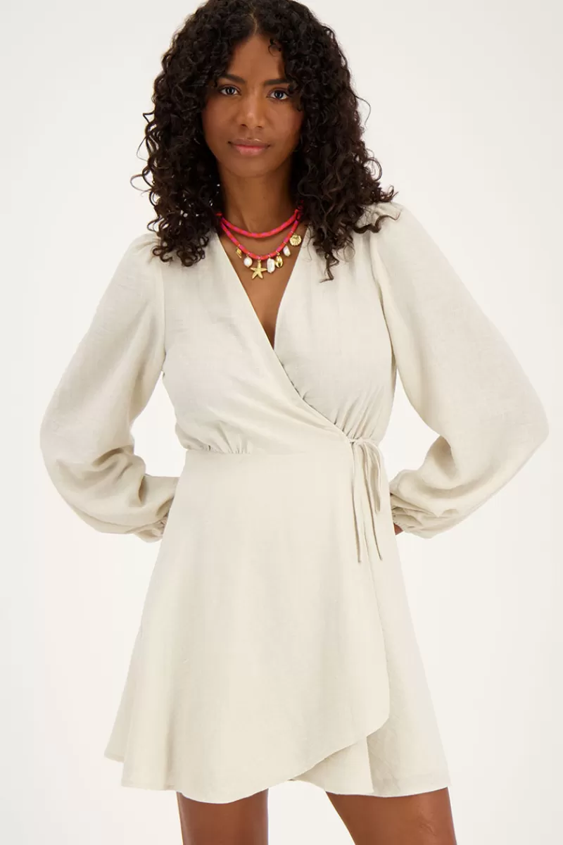 My Jewellery Robe Portefeuille Beige Aspect Lin