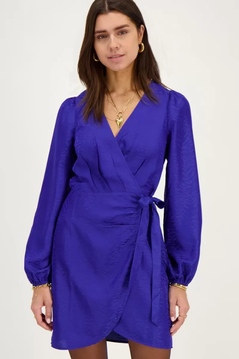 My Jewellery Robe Portefeuille Bleue Jacquard Zébré