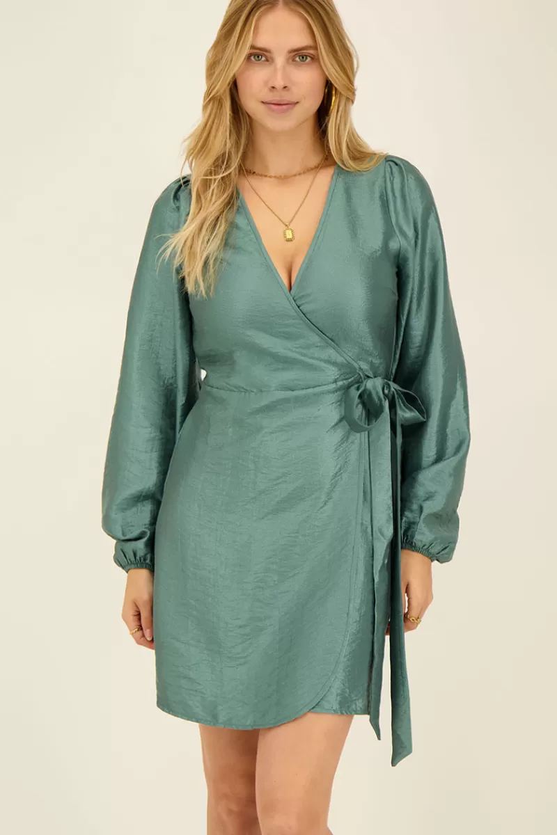 My Jewellery Robe Portefeuille Métallisée e Effet Satin