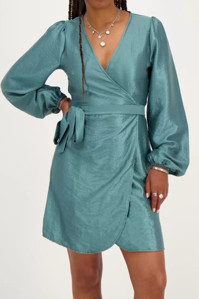 My Jewellery Robe Portefeuille Métallisée e Effet Satin