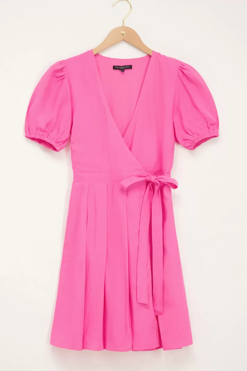 My Jewellery Robe Portefeuille Avec Manches Bouffantes