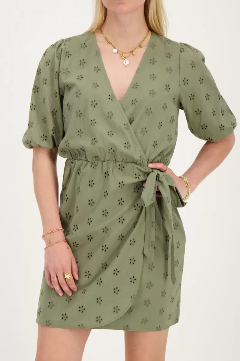 My Jewellery Robe Portefeuille e Avec Broderie Florale
