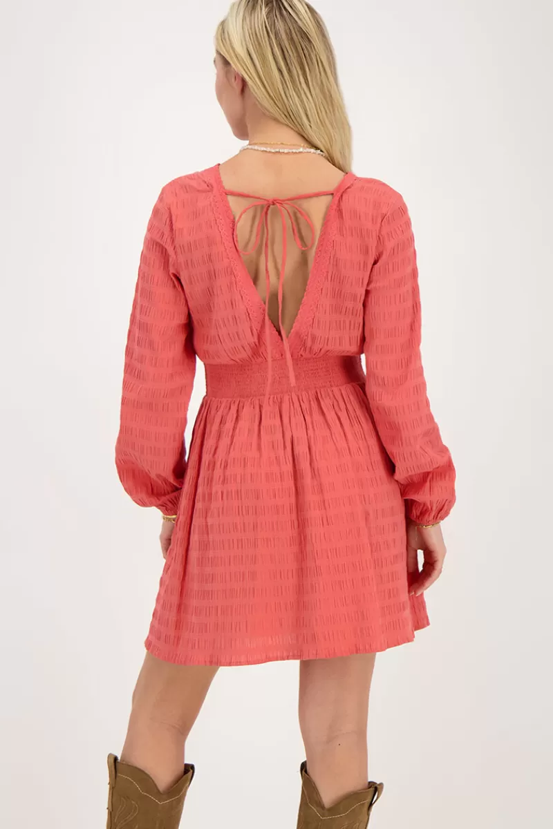 My Jewellery Robe Rose Corail Avec Col En V