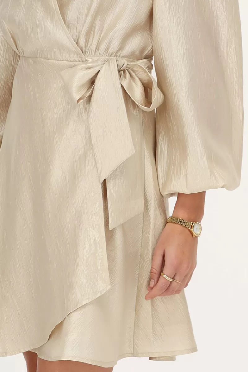 My Jewellery Robe Taupe Avec Aspect Satiné