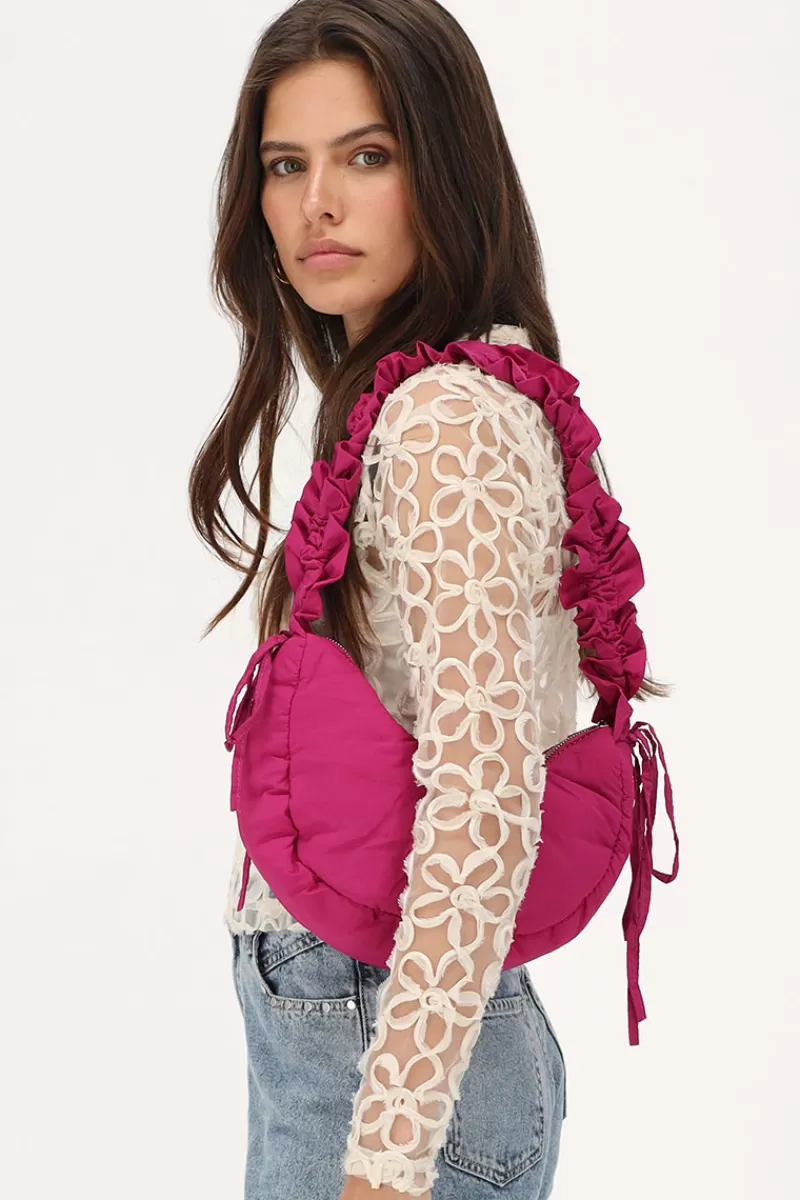 My Jewellery Sac à Bandoulière Fuchsia à Volants