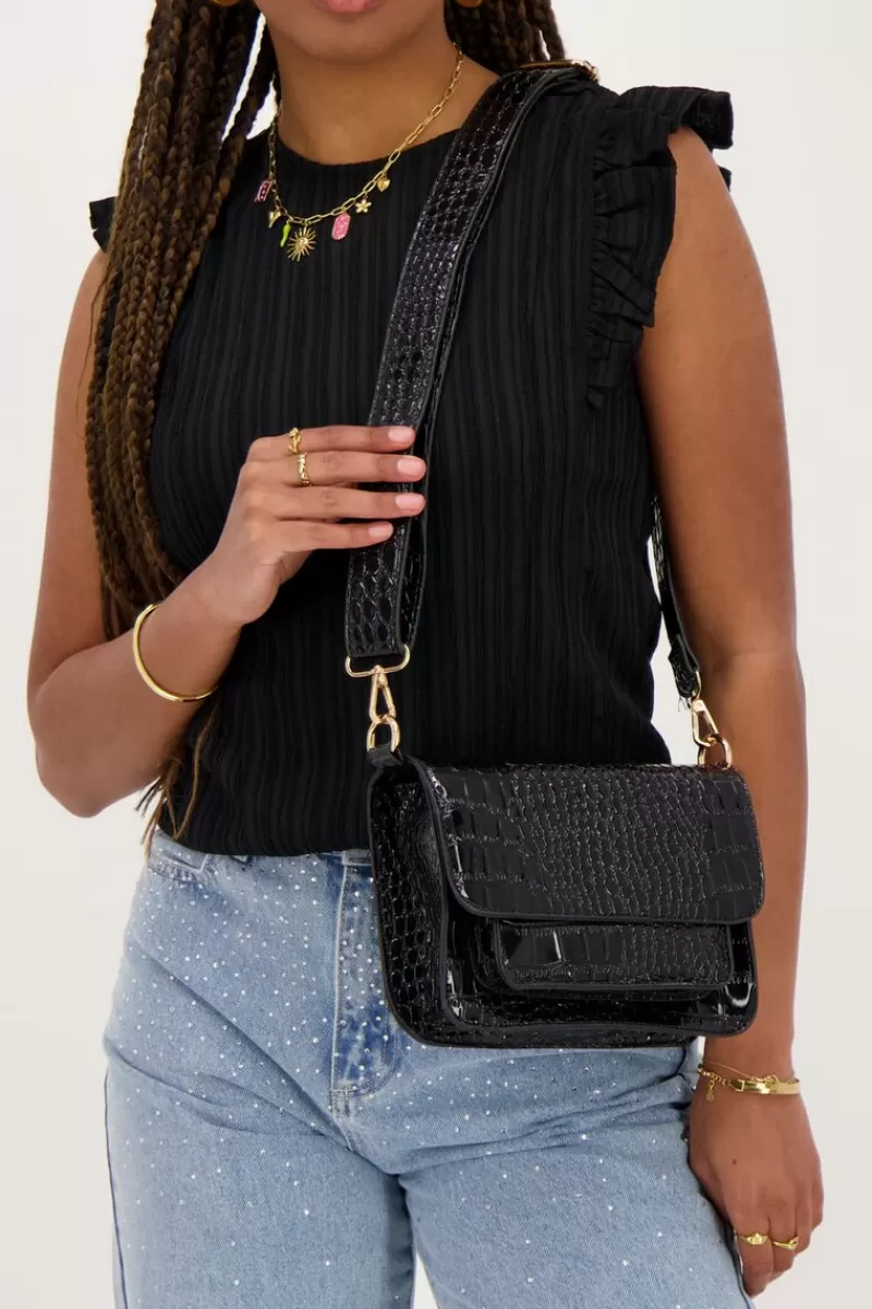 My Jewellery Sac à Bandoulière Avec Imprimé Croco