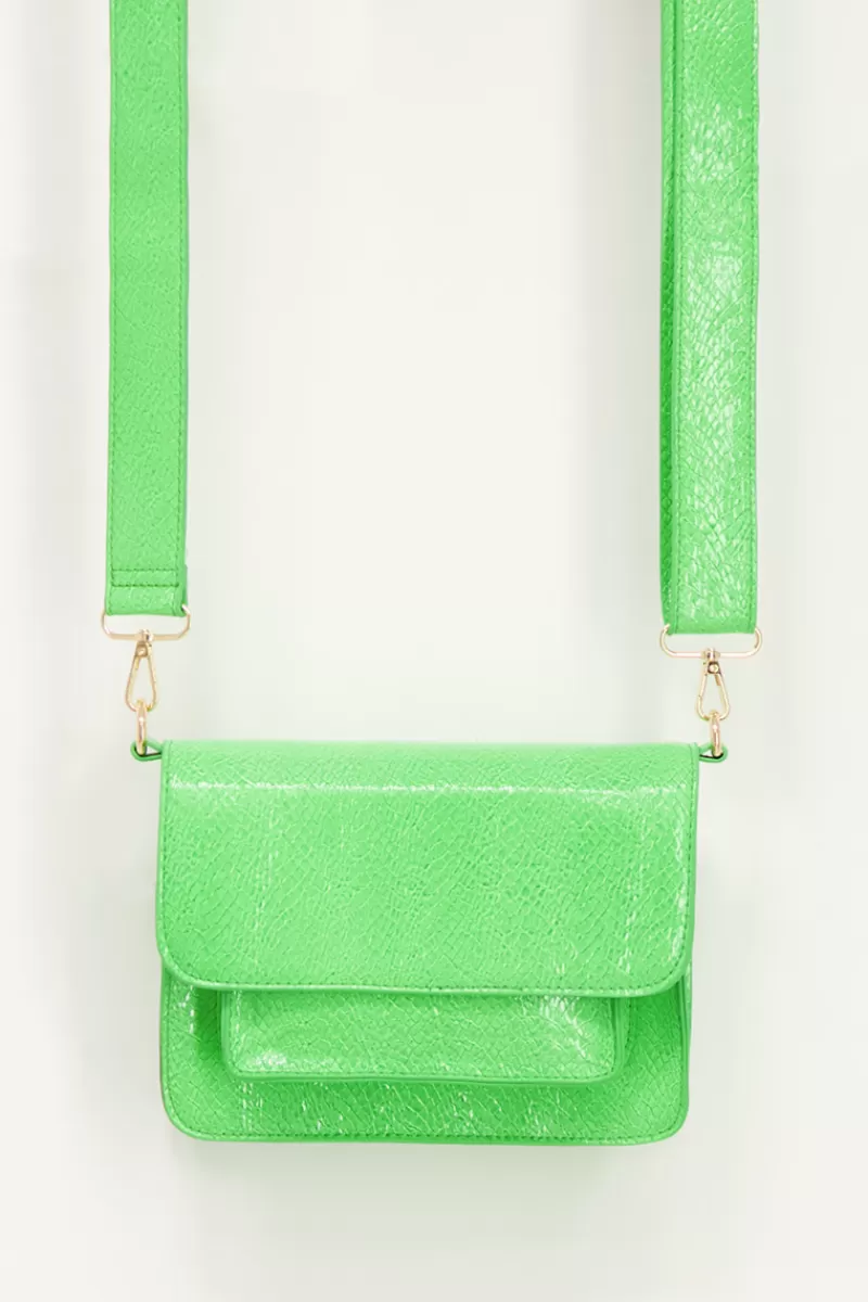 My Jewellery Sac à Main Avec Bandoulière Vif à Motif Croco