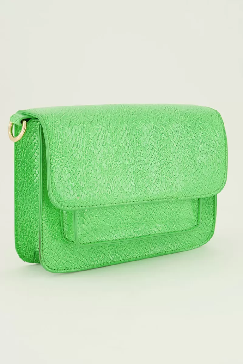 My Jewellery Sac à Main Avec Bandoulière Vif à Motif Croco