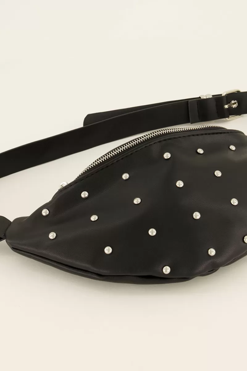 My Jewellery Sac Banane Noir Avec Clous