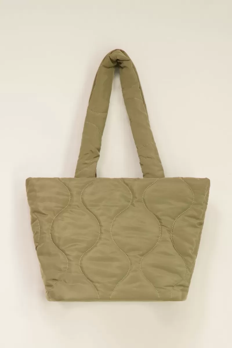 My Jewellery Sac Cabas Matelassé Kaki