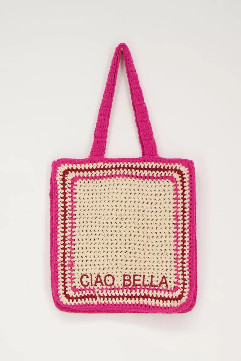 My Jewellery Sac En Crochet Rose Foncé Ciao Bella