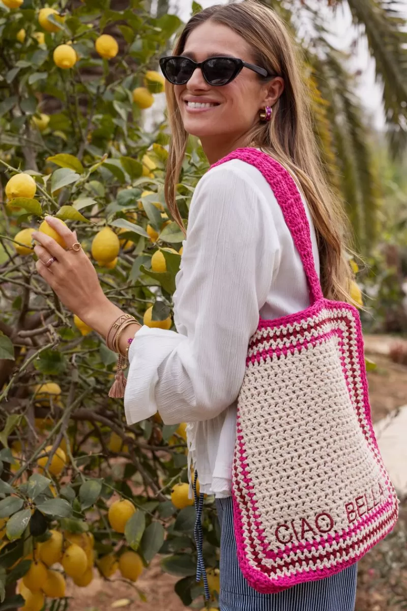 My Jewellery Sac En Crochet Rose Foncé Ciao Bella