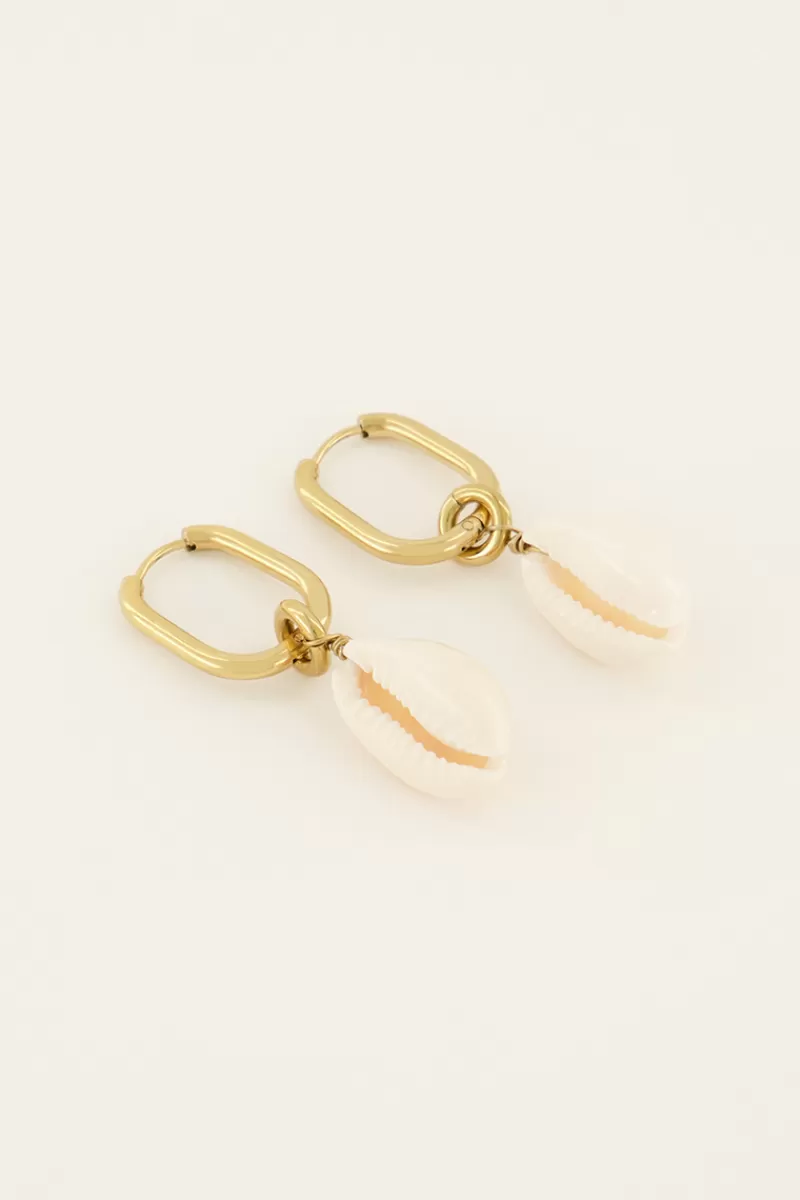 My Jewellery Sunchasers Boucles D’oreilles Ovales à Coquillage
