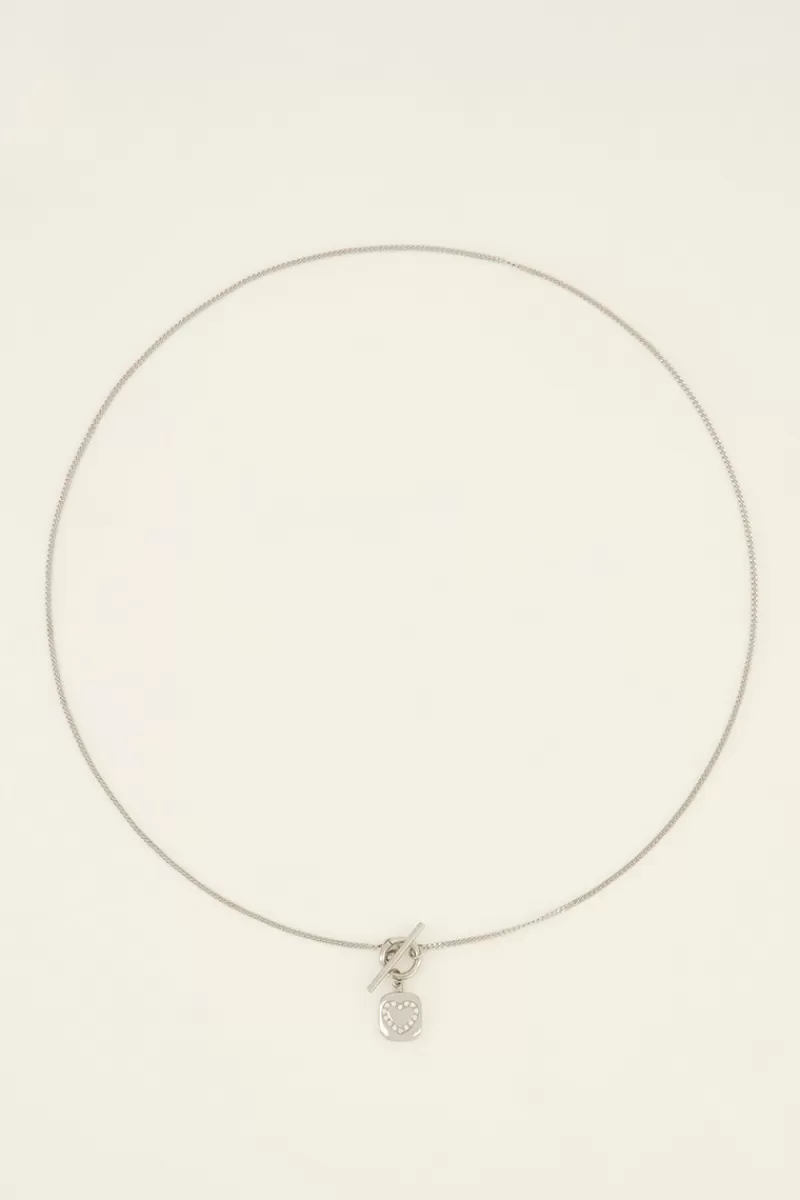 My Jewellery Sunchasers Collier Avec Fermoir Et Cœur En Strass