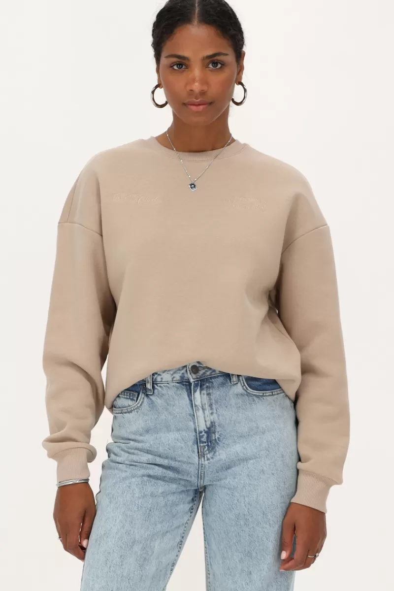 My Jewellery Sweat Beige "Head In The Clouds"