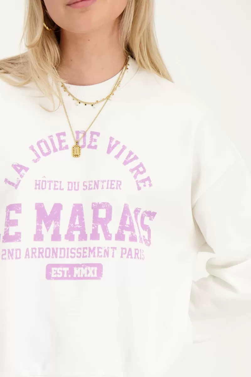 My Jewellery Sweat Blanc Le Marais