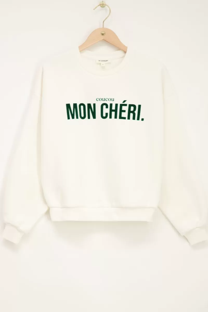 My Jewellery Sweat Blanc Mon Chéri