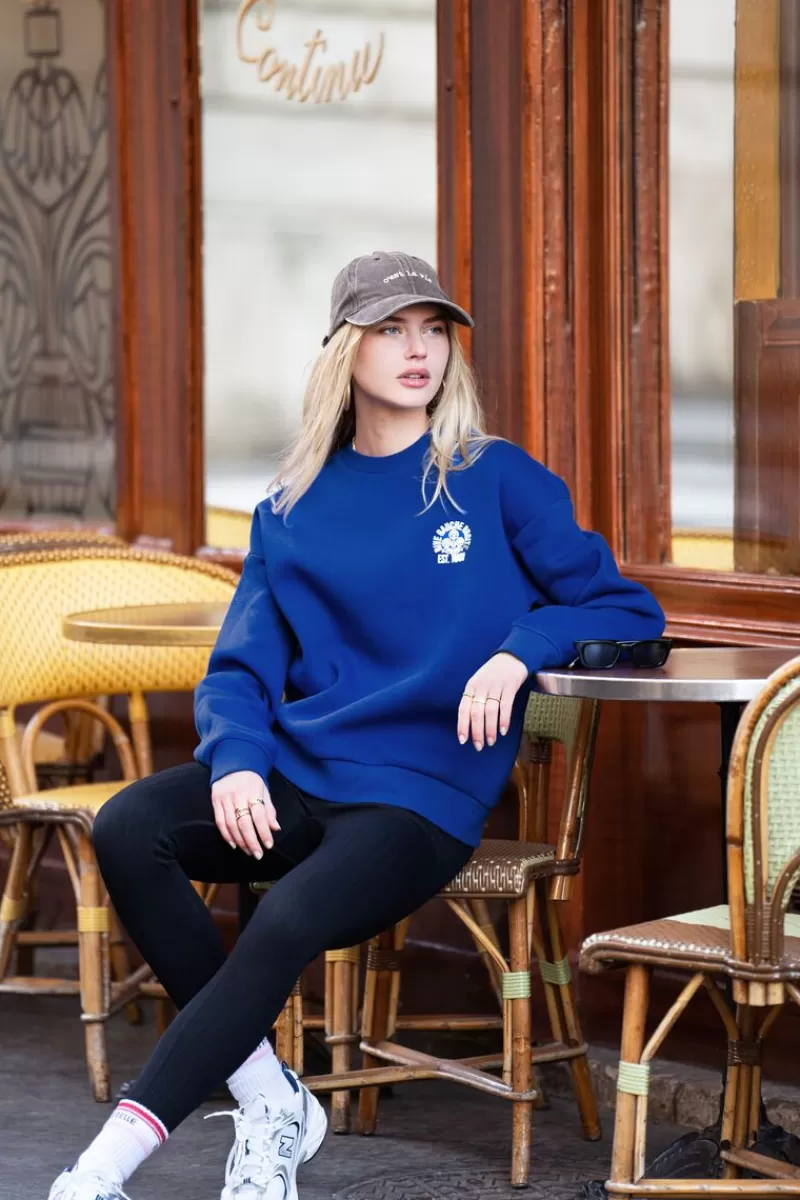 My Jewellery Sweat Bleu « Rive Gauche Droite »