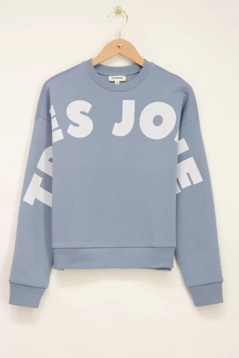 My Jewellery Sweat Bleu Très Jolie