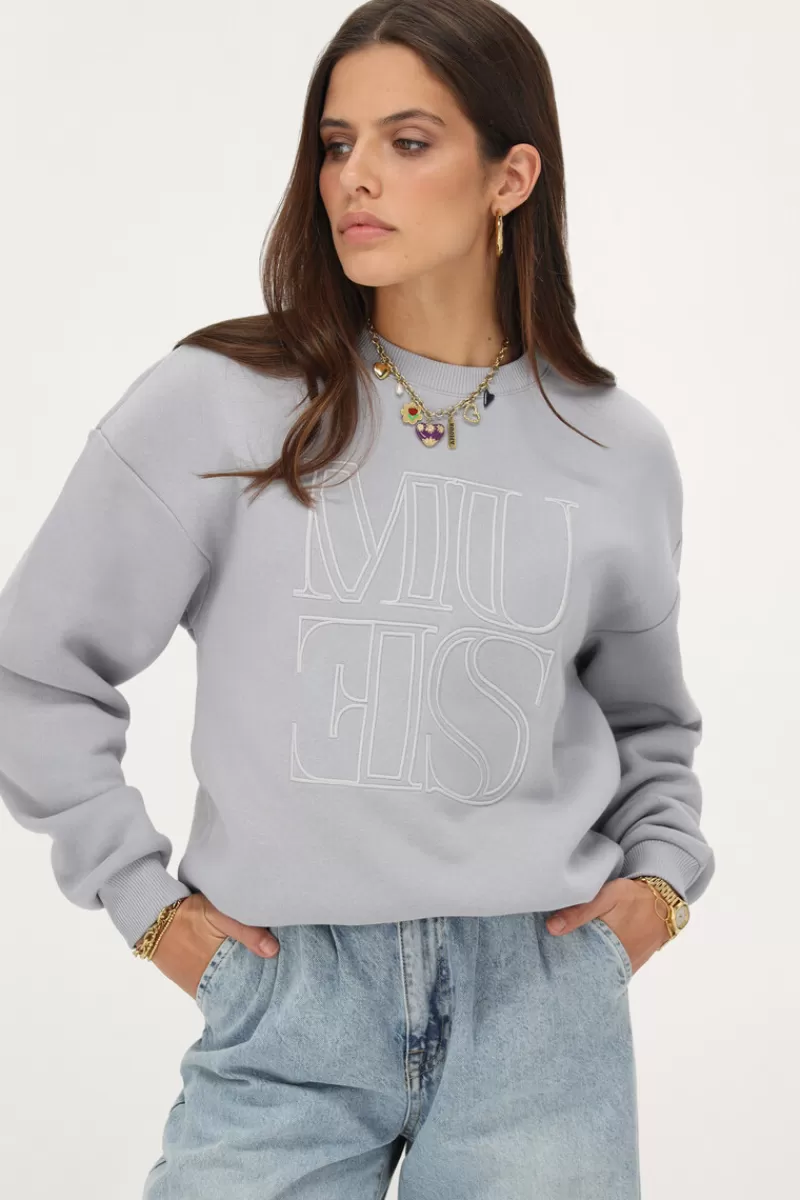 My Jewellery Sweat Gris Clair "Muse"