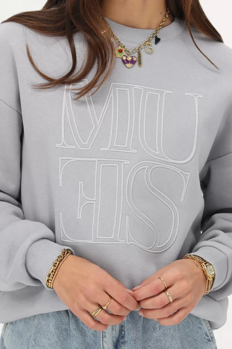 My Jewellery Sweat Gris Clair "Muse"