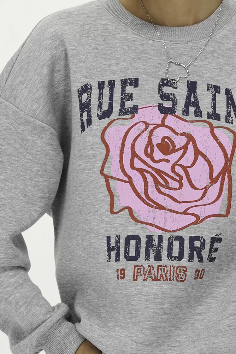 My Jewellery Sweat Gris "Rue Saint Honoré"
